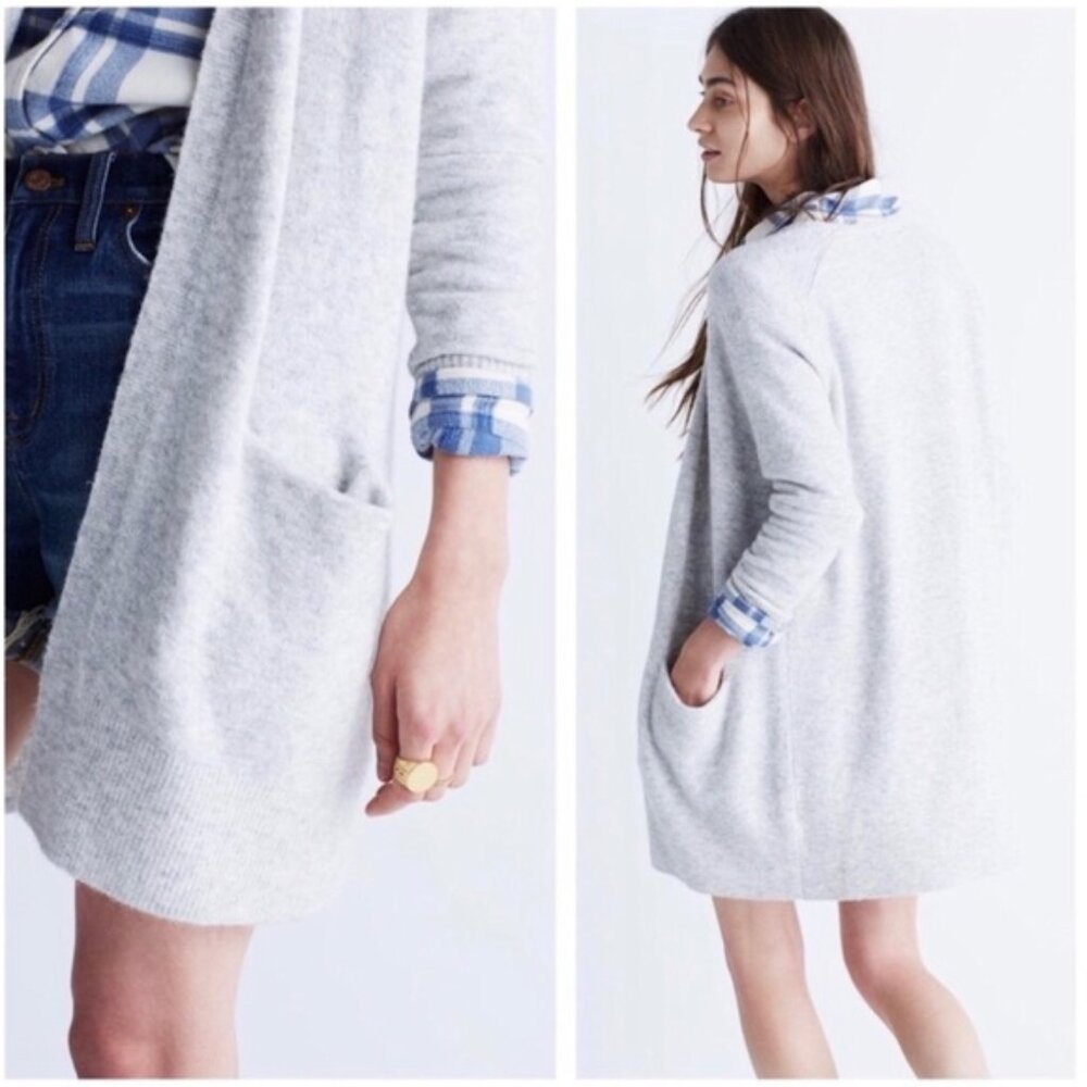 Madewell Ryder Long Boyfriend Cardigan Sweater